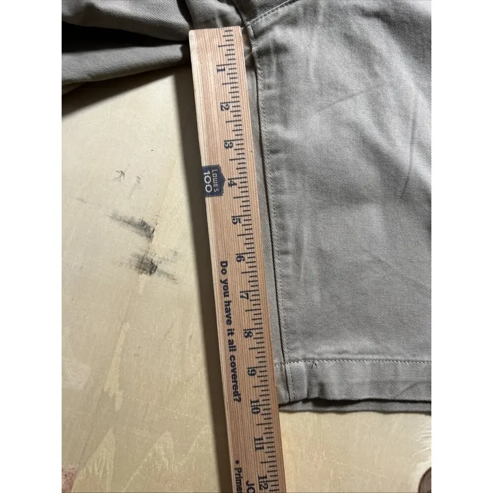 NEW Dockers “Perfect Short” Classic Fit Flat Front 100% Cotton Tan Men’s Size 42